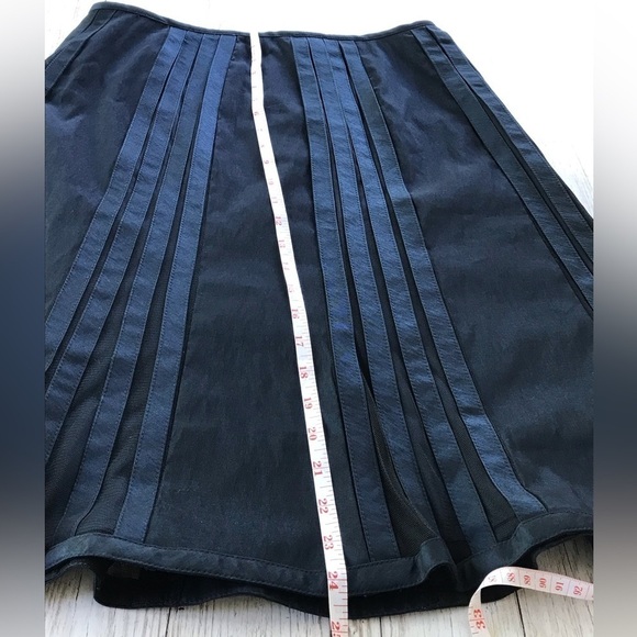 KM Collections by Milla Bell Navy Blue Taffeta Skirt size 8 - Picture 7 of 10